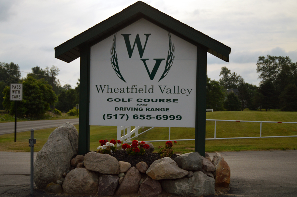 Wheatfield Valley Golf Course Entrance Sign